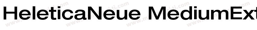 HeleticaNeue MediumExt字体转换